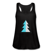 Load image into Gallery viewer, Blue Pine Flowy Tank Top - black