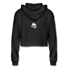 Load image into Gallery viewer, Watercolor Pine Cropped Hoodie - deep heather