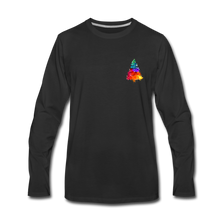 Load image into Gallery viewer, Watercolor Pine Premium Long Sleeve T-Shirt - black