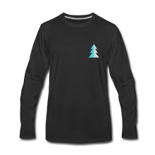 Load image into Gallery viewer, Blue Pine Premium Long Sleeve T-Shirt - black