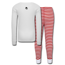Load image into Gallery viewer, Kids' Pajama Set - white/red stripe