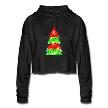 Load image into Gallery viewer, Holiday Pine Cropped Hoodie - deep heather