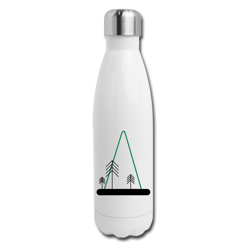 Alpine Insulated Stainless Steel Water Bottle - white