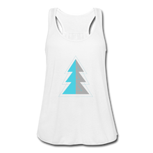 Load image into Gallery viewer, Blue Pine Flowy Tank Top - white
