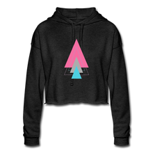 Load image into Gallery viewer, Sunset Pine Cropped Hoodie - deep heather
