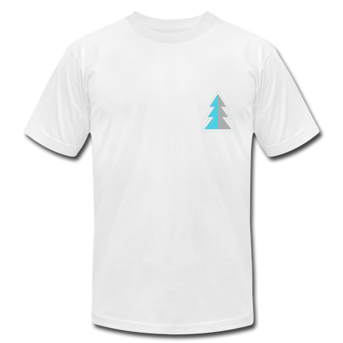 Blue Pine Jersey T-Shirt - white