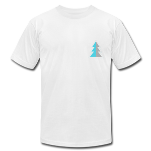 Blue Pine Jersey T-Shirt - white