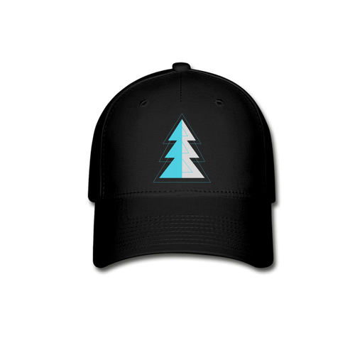 Blue Pine Baseball Cap - black