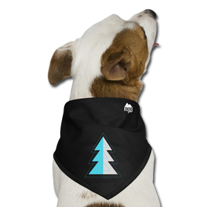 Blue Pine Dog Bandana - black