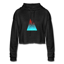 Load image into Gallery viewer, Autumn Moon Cropped Hoodie - deep heather
