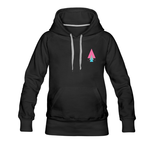 Sunset Pine Women's Premium Hoodie - black