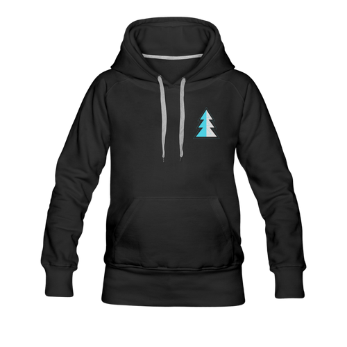 Blue Pine Women’s Premium Hoodie - black