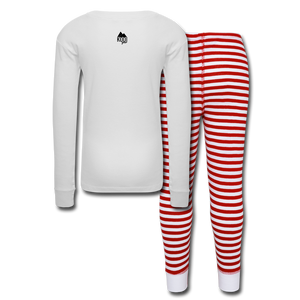 Kids' Pajama Set - white/red stripe