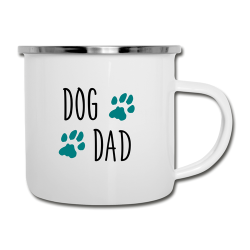 Dog Dad Camper Mug - white