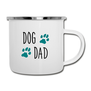 Dog Dad Camper Mug - white