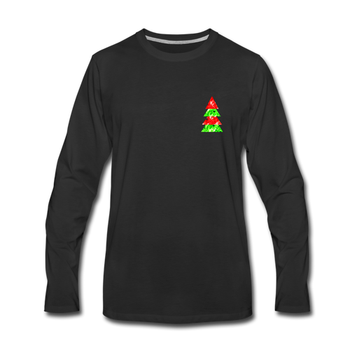 Holiday Pine Premium Long Sleeve T-Shirt - black