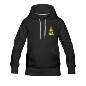 Holiday Pine Women’s Premium Hoodie - black