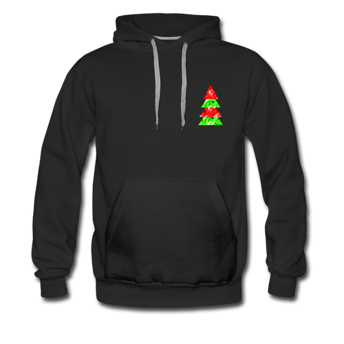 Holiday Pine Men’s Premium Hoodie - black