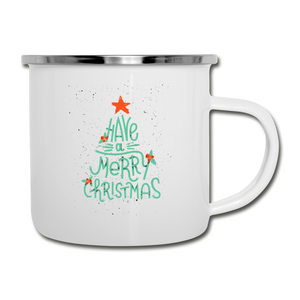 Merry Christmas Camper Mug - white